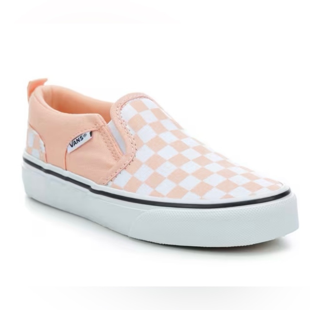 NIB NWT Girls Vans Asher Slip On Skater Shoes